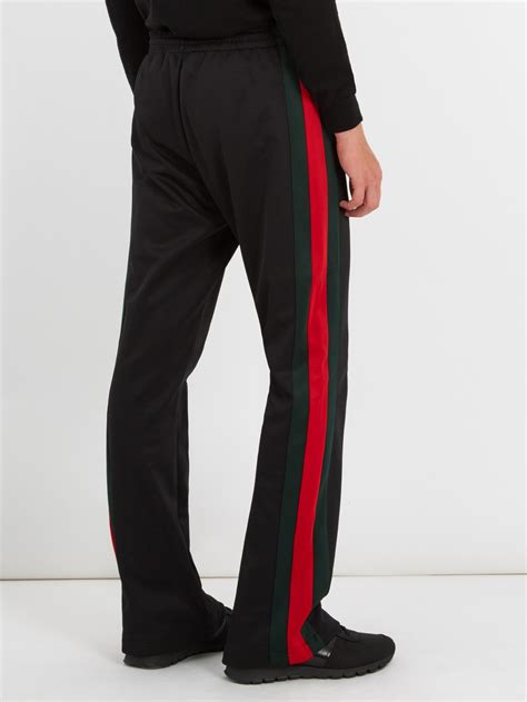 gucci black track pants old english|Gucci style track pants.